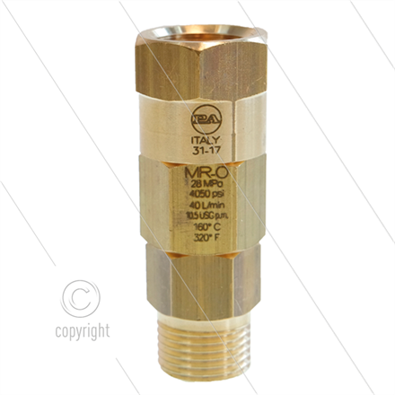 MR-O - Drehgelenk - Messing - 250 Bar - 40 l/min - 1/2" IG x