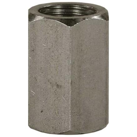 Muffe 1/4"IG : 1/4"IG Edelstahl 500 bar / 150 °C SW: 17 mm, Länge: 25 mm