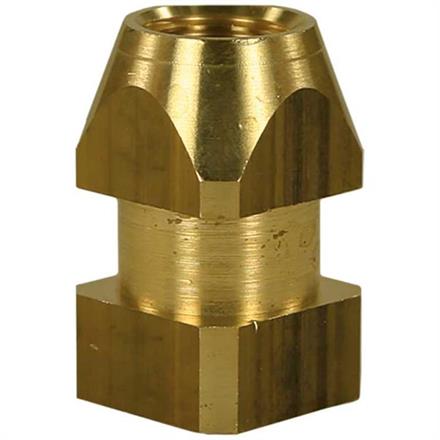Muffe 1/4"IG Messing 4-Kant F
