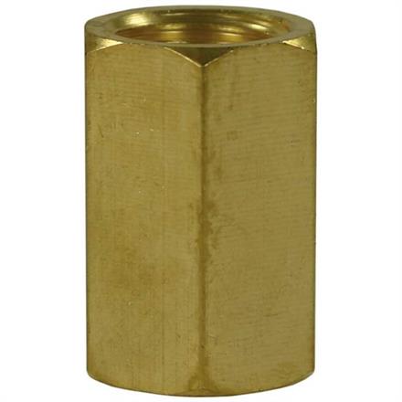 Muffe 1/8"IG : 1/8"IG Messing 400 bar / 150 °C SW: 14 mm, Länge: 22 mm
