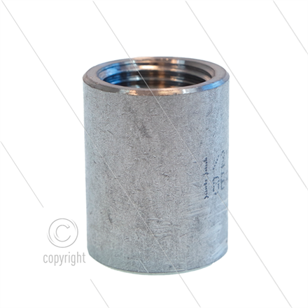 Muffe - Edelstahl - 1/2" IG - rund