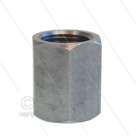 Muffe Edelstahl 1/2" - Sechskant