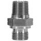Neuheit Doppelnippel 3/8"AGR : 3/8"AGN Stahl verzinkt Länge; 34,5 mm, Max. 280 bar / 150 °