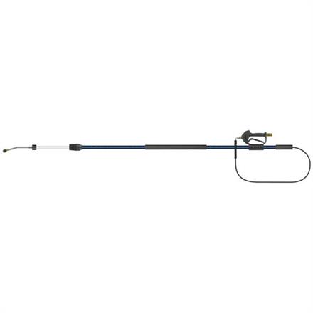Neuheit Teleskoplanze blau 2,55-3,75 M. M22x1,5 AG : Düsenschutz. 15° abgewinkelt