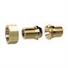 Neuheit Verschraubung lösbar 1/4"AG : 1/4"AG Messing Länge: 33 mm, Max. 150 °C