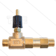Niederdruckinjektor - Messing - Einstellbar - Ø1,55mm - 1,5 bis 12 Bar - 2 x 3/8" AG