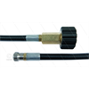 NW5 Rohrreinigungsschlauch - 30m -200 Bar - mit Düse mit frontbohrung - max 60°C - M22x1,5