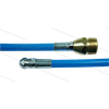 NW5 Rohrreinigungsschlauch - blau - 50m - 250 Bar - Düse 0.045 ohne Frontbohrung - M22x1,5