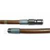 NW5 Rohrreinigungsschlauch - bronze - 15m - 250 Bar - mit Rotierende Düse - max 90°C - 1/8