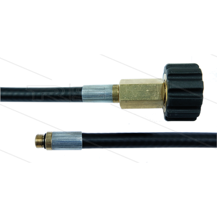 NW6 Rohrreinigungsschlauch - 35m - 300 Bar - ohne Düse - max 100°C - 1/8" AG x M22x1,5 HV