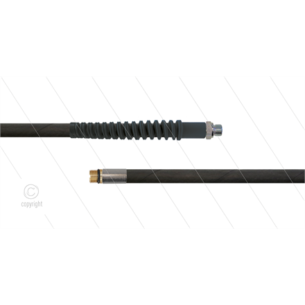 NW6 Rohrreinigungsschlauch - 40m - 300 Bar - ohne Düse - 1/4" AGR SW19 mit SKS x 1/4" AGR