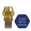 Öldüse Danfoss 2,00 - 80° H - Hohlkegel