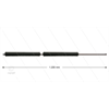 PFL Lanze - L=1200mm - gerade - Edelstahl - umspritzter Isolierung 2 x L=265 mm