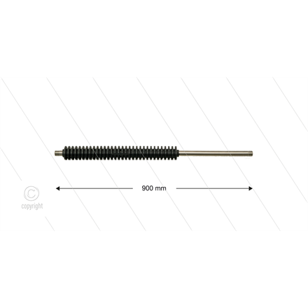 PFL Lanze - L=900mm - gerade - Edelstahl - umspritzter Isolierung L=265 mm