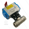 Pneumatischer Kugelhahn 1/2" mit doppelt wirkendem Aktuator - 210 Bar - 2 x 1/2" IG