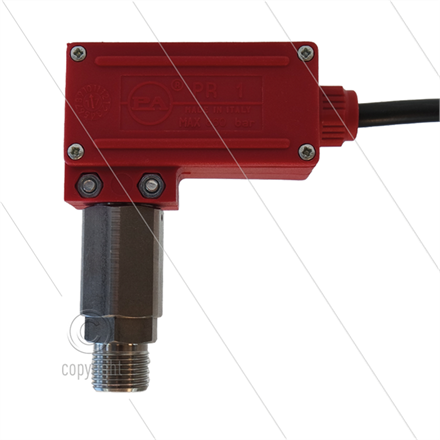 PR1 - Druckschalter - Edelstahl 3/8" AG - 25/600 Bar - ( rot