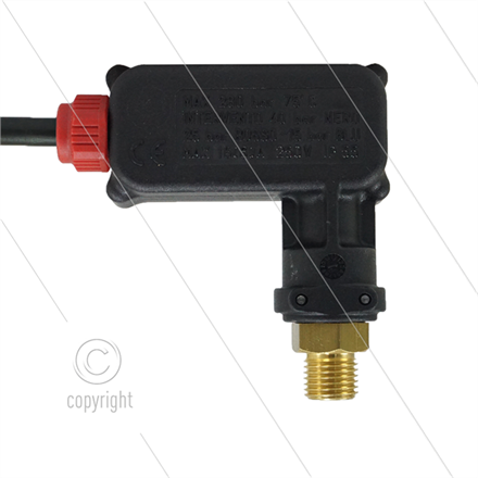 PR16 - Druckschalter - 1/4" AG - Einschaltdruck 25 Bar - max 350 Bar - (Rote markierung)