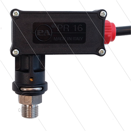 PR16 - Druckschalter - Edelstahl 1/4" AG - 25/250 Bar - (rot