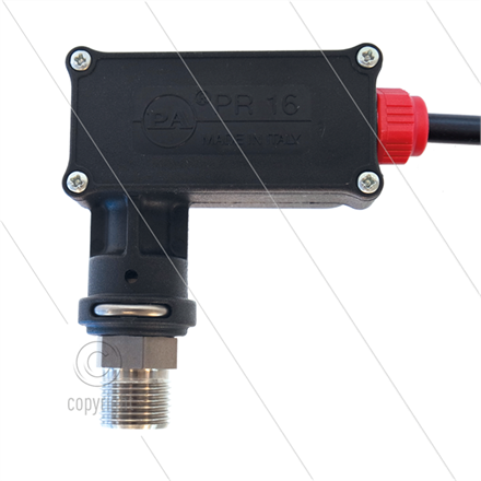 PR16 - Druckschalter - Edelstahl 3/8" AG - Einschaltdruck 25 Bar - max 350 Bar - (rote mar