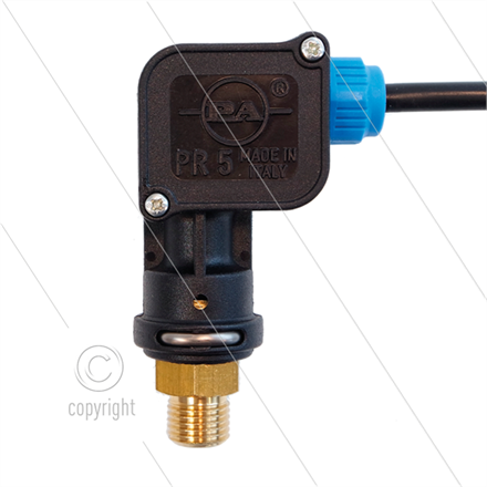 PR5 - Druckschalter micro - 1/4" AG - Einschaltdruck 15 Bar - max 350 Bar - (Blaue markier