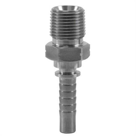 Preßnippel AGN 1/2 NPT DN 12 Edelstahl