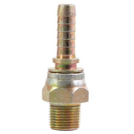 Pressnippel AGR 3/8 NPT DN 10 Stahl verzinkt