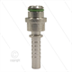 Pressnippel - Edelstahl - DN08 (5/16") flach - mit O-Ring passend für M22x1,5 Überwurfmutt