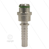 Pressnippel - Edelstahl - DN08 (5/16") flach - mit O-Ring passend für M22x1,5 Überwurfmutt