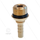 Pressnippel - Messing - DN05 - 1/4" AGR - mit O-Ring - für Rohrreinigungsdüse - ohne Sechs