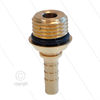 Pressnippel - Messing - DN05 - 1/4" AGR - mit O-Ring - für Rohrreinigungsdüse - ohne Sechs