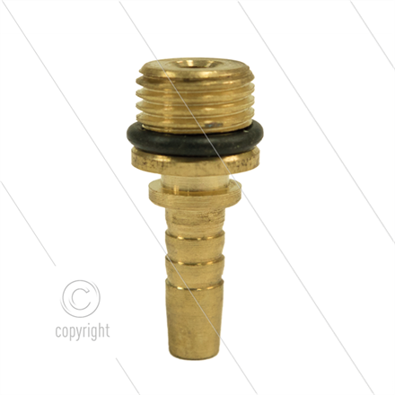 Pressnippel - Messing - DN05 - 1/8" AGR - kurze Ausführung -
