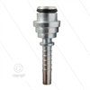 Pressnippel - Stahl - DN06 (1/4") flach - mit O-Ring passend für M22x1,5 Überwurfmutter