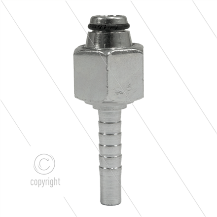 Pressnippel - Stahl - DN06 (1/4") - M16x1,5 (10L) DKOL - mit O-Ring - SW19