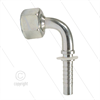 Pressnippel - Stahl - DN08 (5/16") - M18x1,5 (12L) DKOL - 90° Bogen - SW22