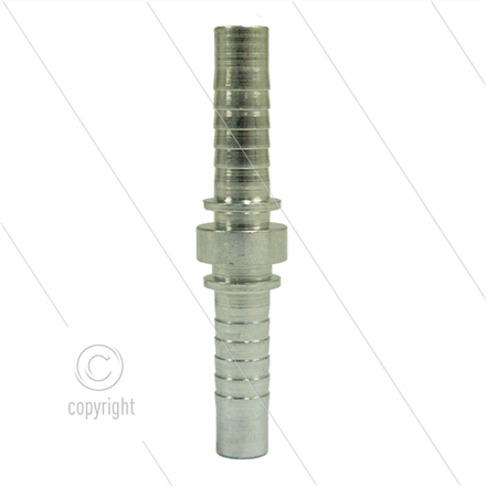 Pressnippel - Stahl - DN08 (5/16") - Schlauchverbinder - 2 x DN08