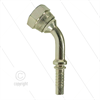 Pressnippel - Stahl - DN10 (3/8") - 1/2" DKR - 45° Bogen - SW27