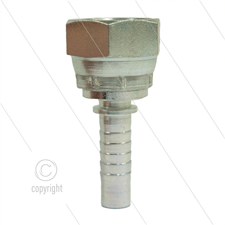 Pressnippel - Stahl - DN10 (3/8") - 1/2" DKR - SW27