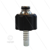 Pressnippel - Stahl - DN10 (3/8") - kurzem Kopf mit O-Ring und mit M22x1,5 Handverschraubu