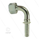 Pressnippel - Stahl - DN10 (3/8") - M18x1,5 (12L) DKOL - 90° Bogen - SW22