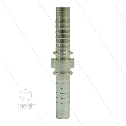Pressnippel - Stahl - DN12 (1/2") - Schlauchverbinder 2 x DN12