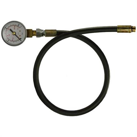 Prüfmanometer 0-16 bar 1/8"AG mit Schlauch 500 mm 500 mm 1/8 AG