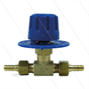RD5 Chemieventil mit Skala - 28 Bar - 10 l/min - max.40°C - 2 x 1/4" AG / 2 x 7mm Schlauch