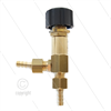 RDY Chemieventil - 28 Bar - 10 l/min - 40°C - 2 x 1/4" AG / 2 x 7mm Schlauchtülle - 90° Wi
