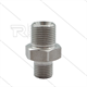 Reduziernippel - Edelstahl 303 - 3/8" AG x 1/4" AG Bsp - 600 Bar