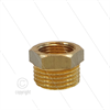 Reduziernippel - Messing - 1/2" AG x 3/8" IG