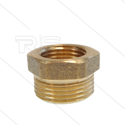 Reduziernippel - Messing - 3/4" AG x 1/4" IG
