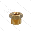 Reduziernippel - Messing - 3/8" AG x 1/4" IG