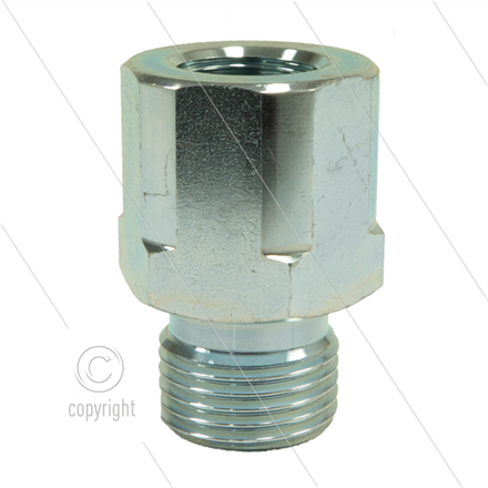 Reduziernippel - Stahl - 1/2" AG (60° conus) x 1/2" IG - BSP