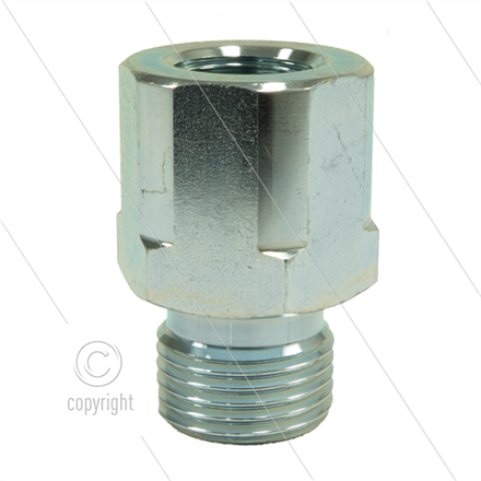 Reduziernippel - Stahl - 3/4" AG (60° conus) x 1/2" IG - BSP