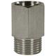 Reduzierung 1/2"AG : 1/2"IG Edelstahl 250 bar Länge: 34 mm, Max. 150 °C